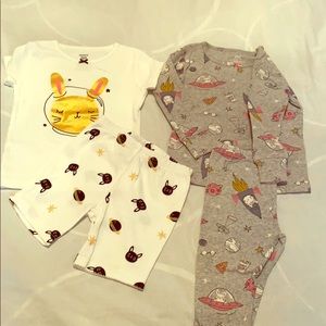 Baby space pajamas set of 2